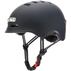  Bezpečnostná helma s LED podsvietením „L“ – black 