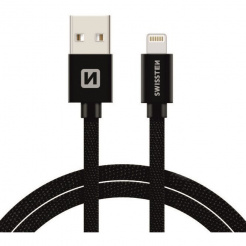 SWISSTEN dátový kábel USB/Lightning 1,2 m – black