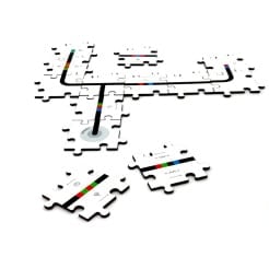 Drevené puzzle pre Ozobot - Starter Set