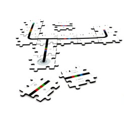 Drevené puzzle pre Ozobot - Speed Set