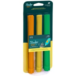  3Doodler náplň ECO-PCL pre 3D pero Start+ 75ks - oranžová, žltá, zelená 