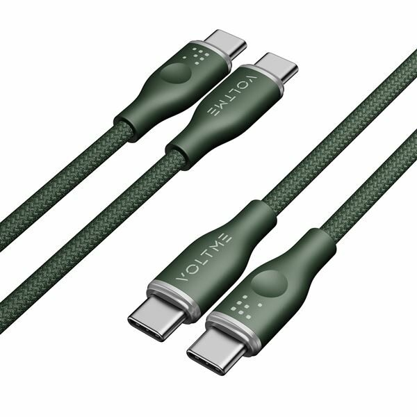 Voltme Powerlink Rugg Series CTC 3A/60W 1 m (green) - nabíjací kábel
