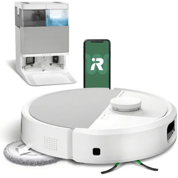 iRobot Roomba Plus 505 Combo + AutoWash dock - white - Robotický vysávač s mopom