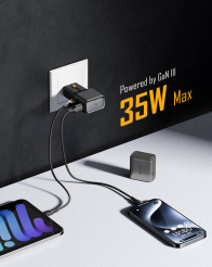 Cestovná nabíjačka Voltme VITO Go EzTravel 35W (čierna)