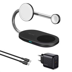  Voltme MagPak 3-IN-1 Series Qi2 + MFI (čierna) 