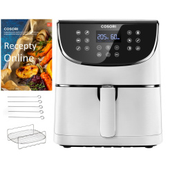 Cosori CP158-AF PREMIUM + 5x špíz a gril. gril - biely