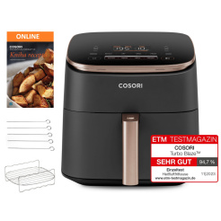 Cosori TurboBlaze Pro 6,2L+ 5x špíz a gril. Gril - čierny
