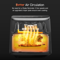 Cosori TurboBlaze Pro 6,2L+ 5x špíz a gril. Gril - čierny