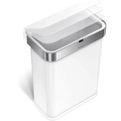 Simplehuman Sensor 58 L - biela oceľ