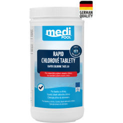 mediPOOL Rapid – chlórové tablety 20 g, 1,0 kg