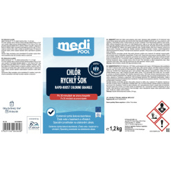 mediPOOL Rapid-BOOST chlórové granule 1,2 kg