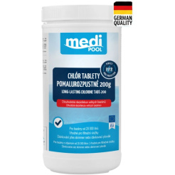  mediPOOL CHLÓR tablety s pomalým rozpúšťaním 200 g, 1,0 kg 