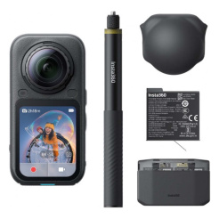  Sada Insta360 X6 Essentials v čiernej farbe Midnight Black 