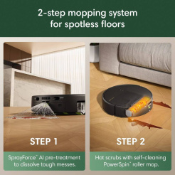 iRobot Roomba Plus 675 Combo + dokovacia stanica AutoWash – čierna