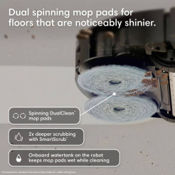 iRobot Roomba Plus 575 Combo + dokovacia stanica AutoWash – čierna