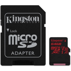 Pamäťová karta Kingston microSDXC 64GB UHS-1 U3 100R/70W 