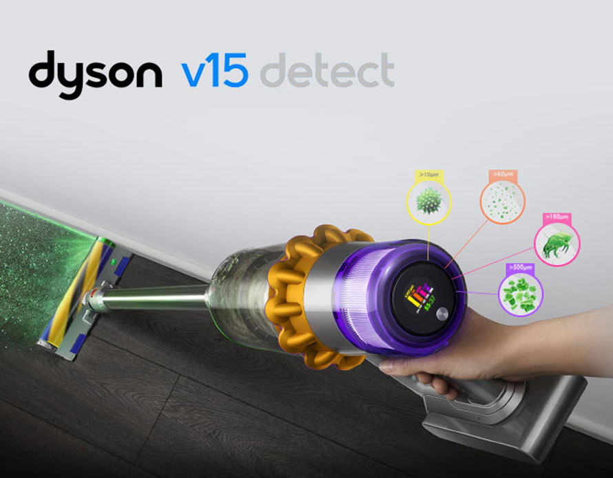 Predstavenie vysávača Dyson V15 Detect Absolute Extra