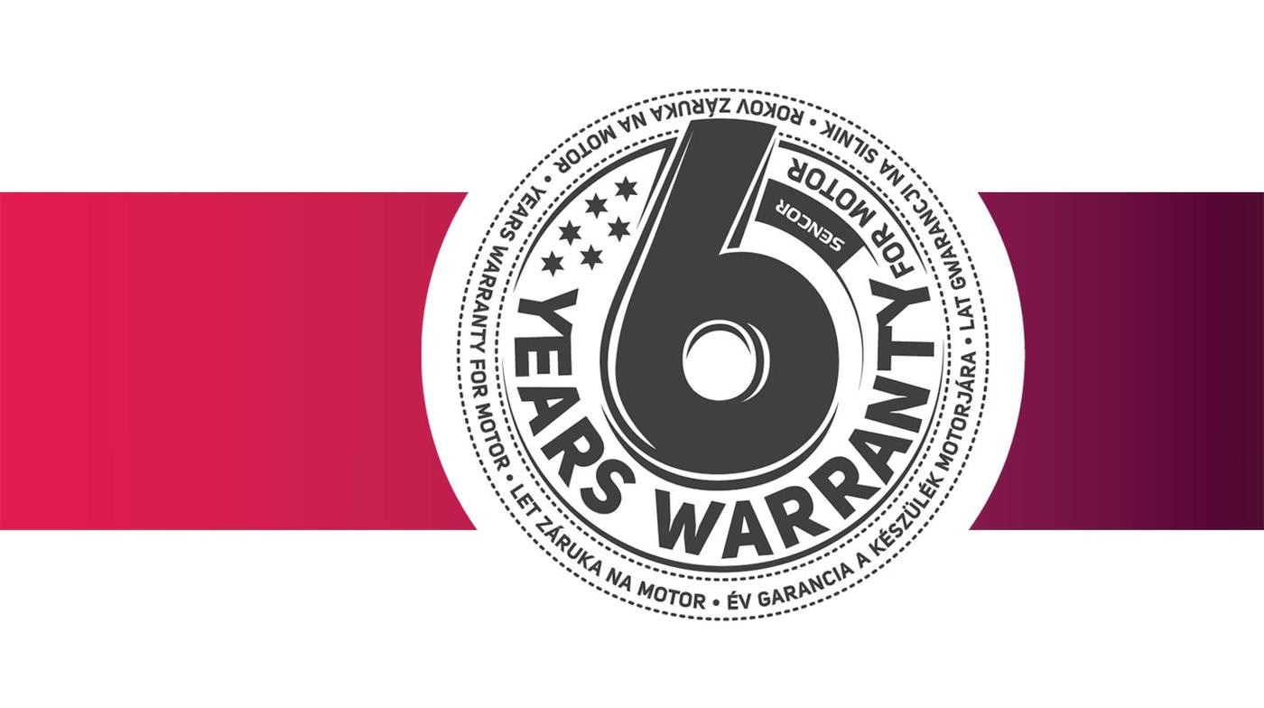 Záruka na motor 6 rokov
