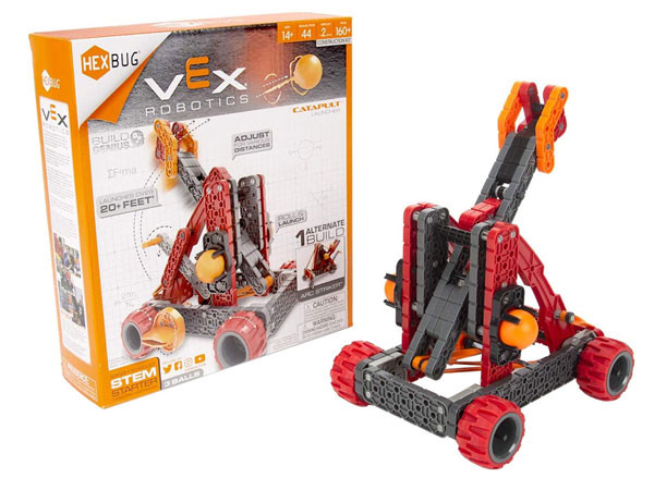Predstavenie robotickej hračky HEXBUG VEX Katapult V2