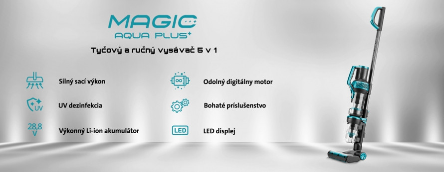 Predstavenie tyčového vysávača ETA Magic Aqua Plus 7236 90000