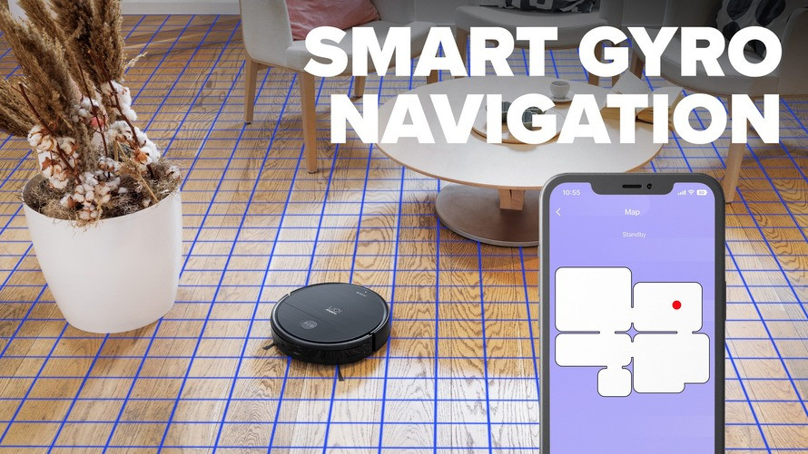 Inteligentný navigačný systém NaviGATE pokryje stopercent vysávanej plochy