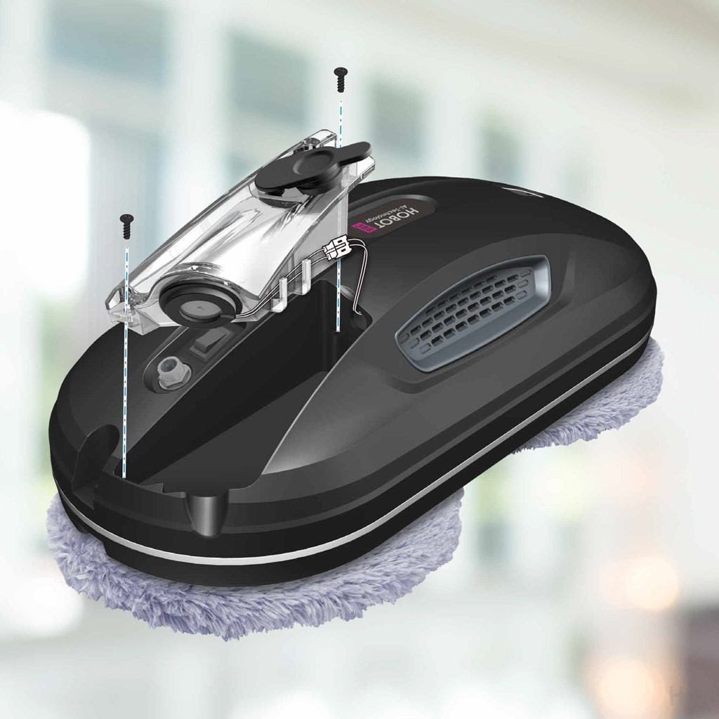 Odnímateľný zásobník a čistiaci prostriedok