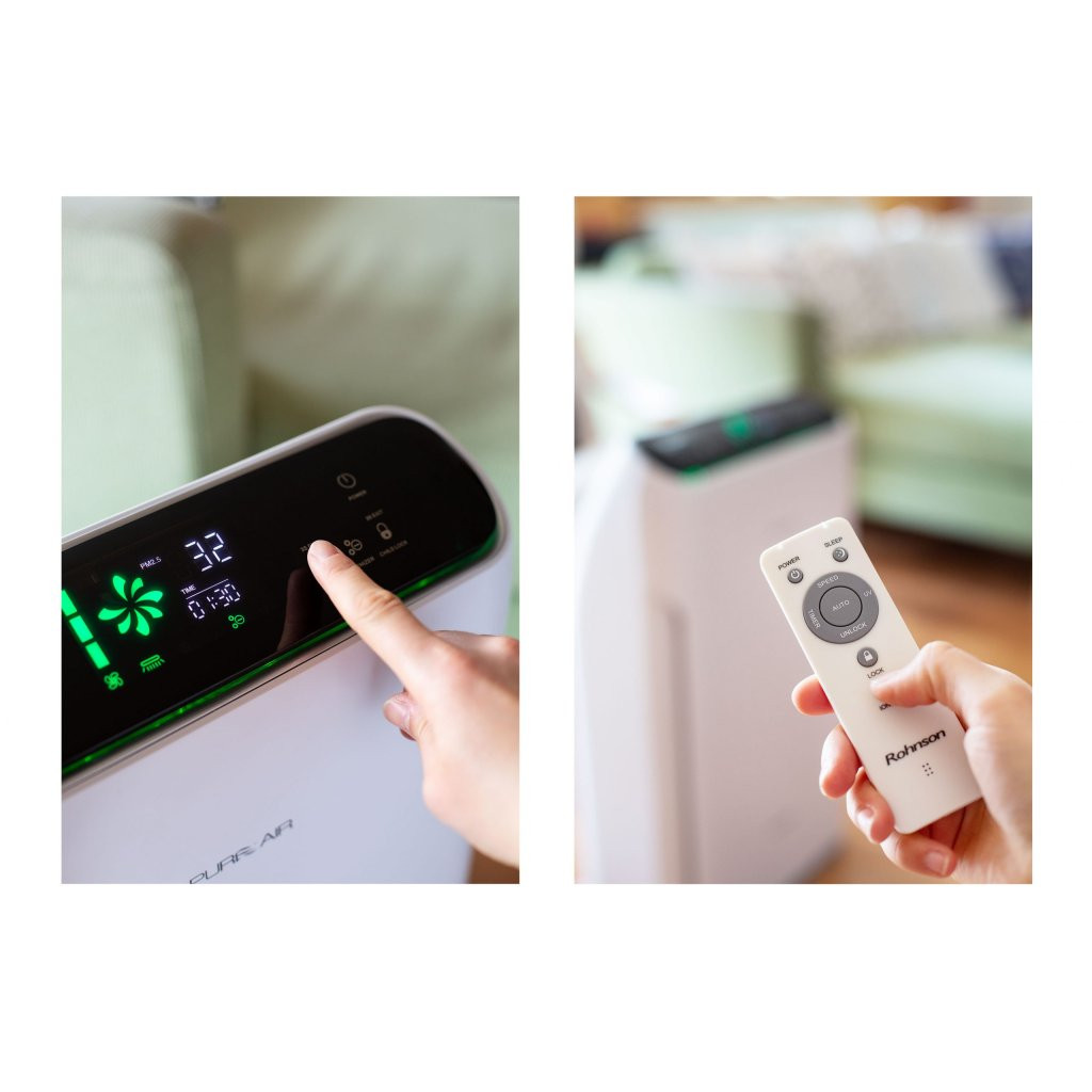 Inteligentné ovládanie s citlivými snímačmi kvality vzduchu