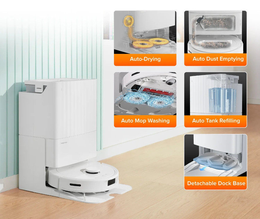 Multifunkčná dokovacia a čistiaca stanica