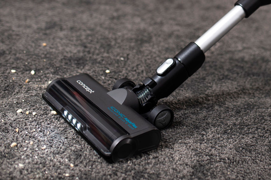 Motorová podlahová hubica s 2 kefami