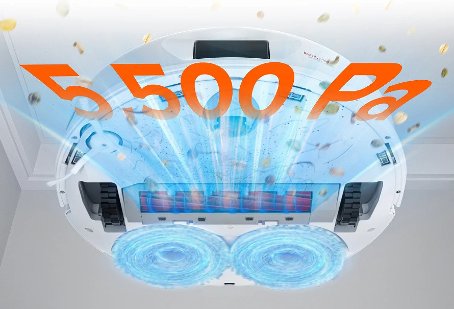 Výkonné odsávanie 5500 Pa