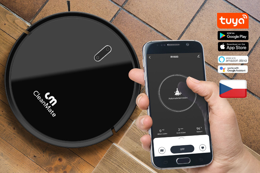 Ovládanie pomocou aplikácie v českom jazyku