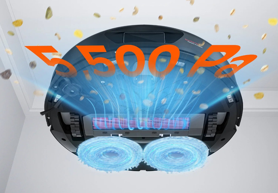 Výkonné odsávanie 5500 Pa