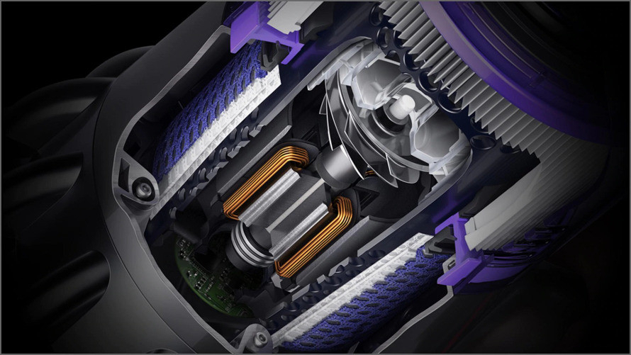 Poháňaný digitálnym motorom Dyson V10