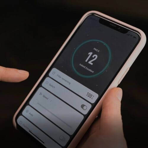 Ovládanie odvlhčovača prostredníctvom aplikácie