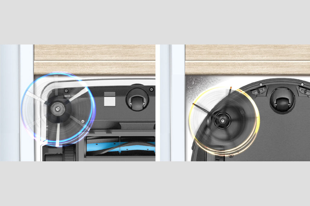 Konštrukcia v tvare D umožňuje jednoduché čistenie v rohoch