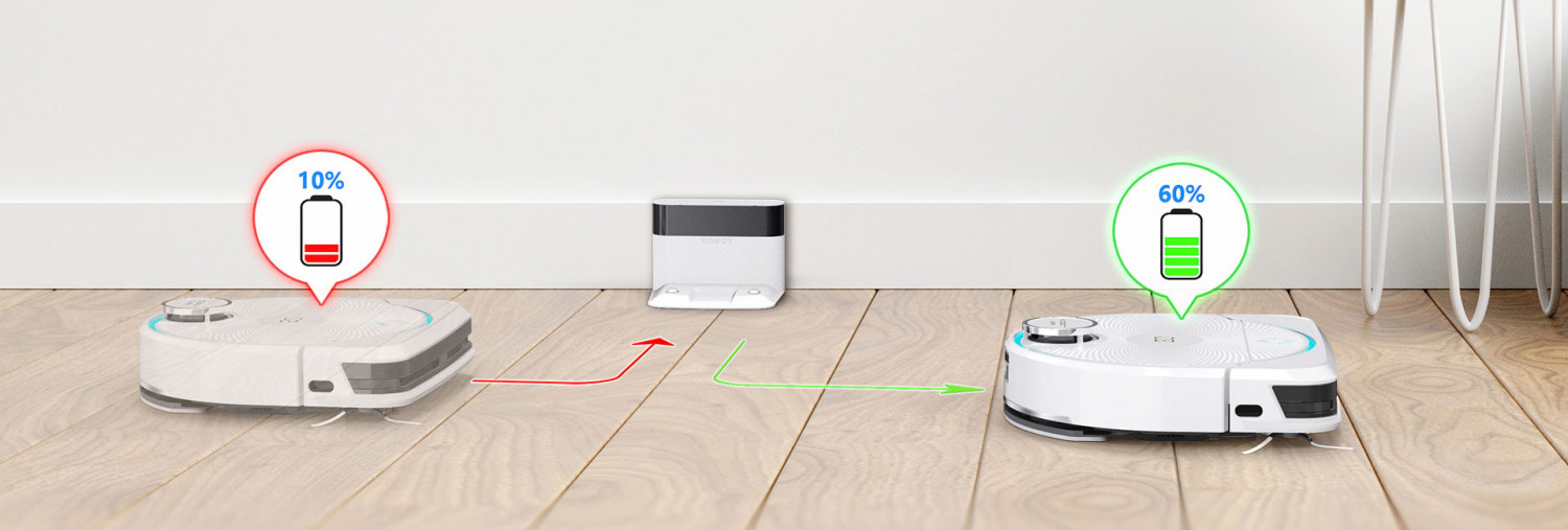 Inteligentné dobíjanie a kompletné čistenie