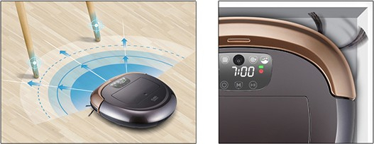 Technológia detekcie prekážok a čistenia rohov