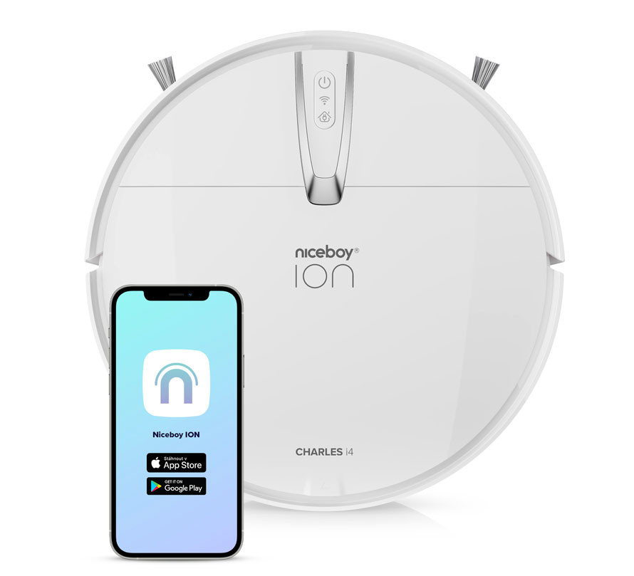 Predstavenie robotického vysávača Niceboy ION Charles i4 - Biely