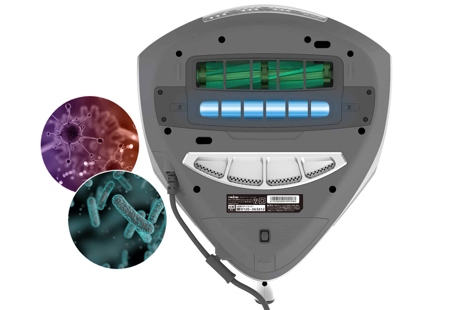 RayClean UV+ odstraňuje 99,9 % vírusov a baktérií