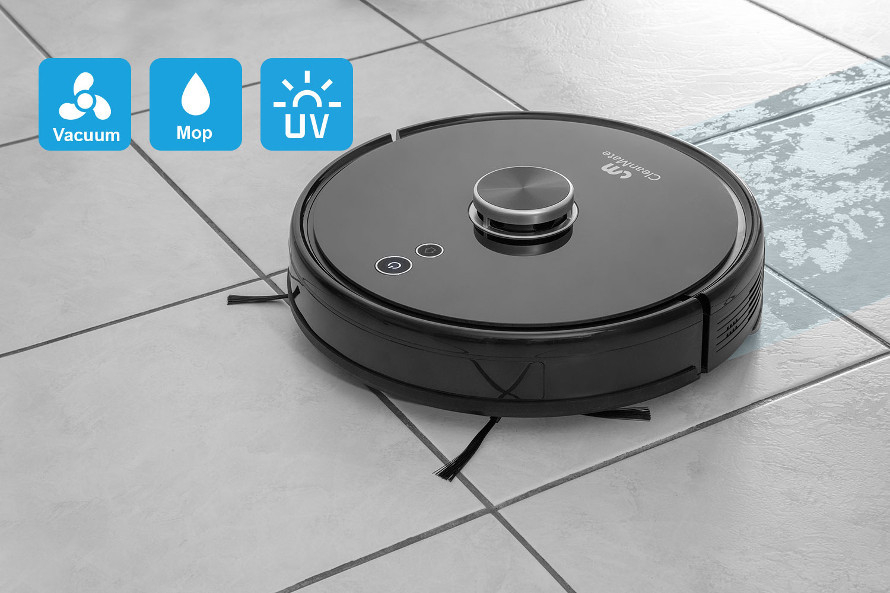 Vysáva, umýva a dezinfikuje pomocou UVC lampy