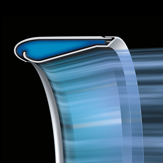 Profil v tvare krídla s Coanda efektom