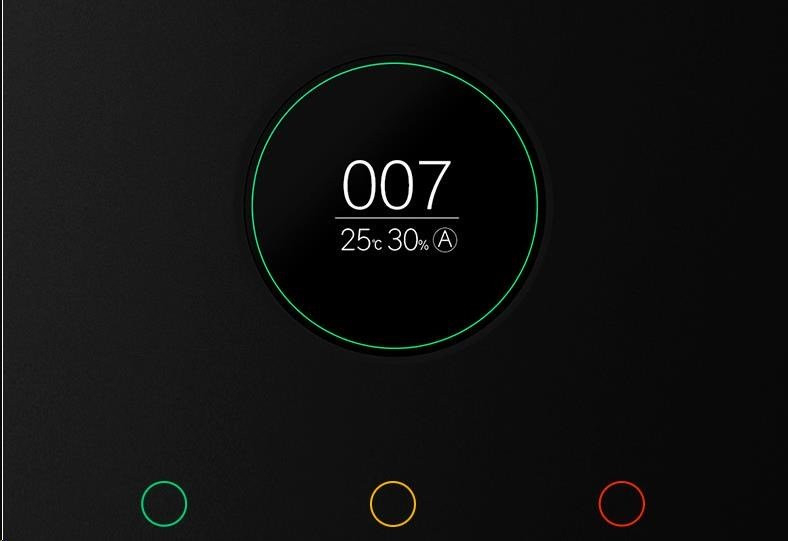 Tri farby indikátora displeja