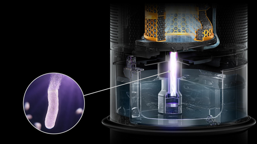 Zachytáva plyny a veľmi jemné častice