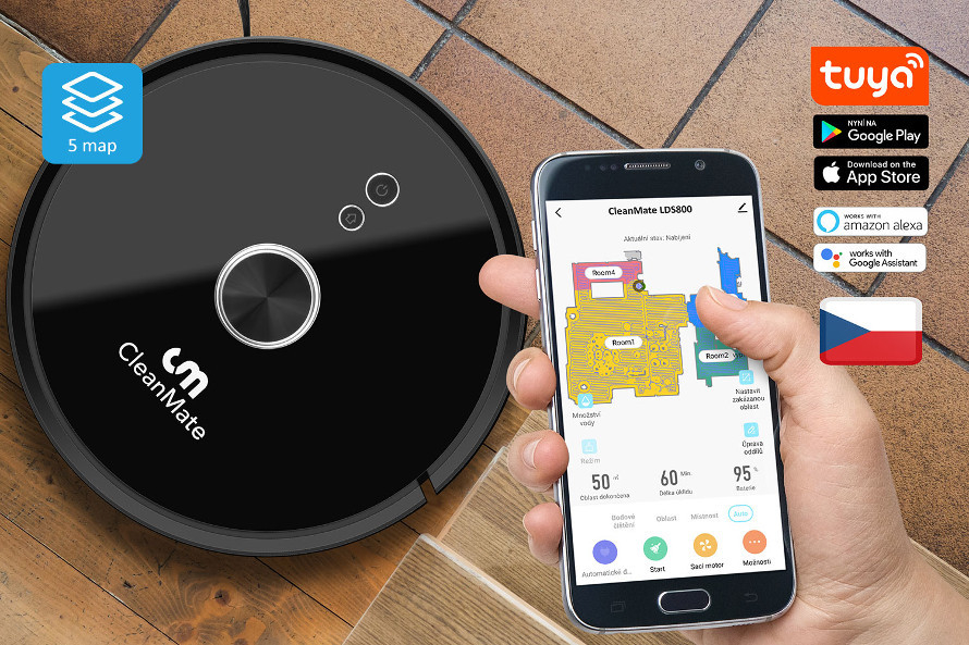 Ovládanie cez mobilnú aplikáciu v českom jazyku