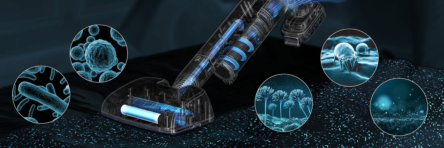 RayClean UV+ odstraňuje 99,9 % vírusov a baktérií