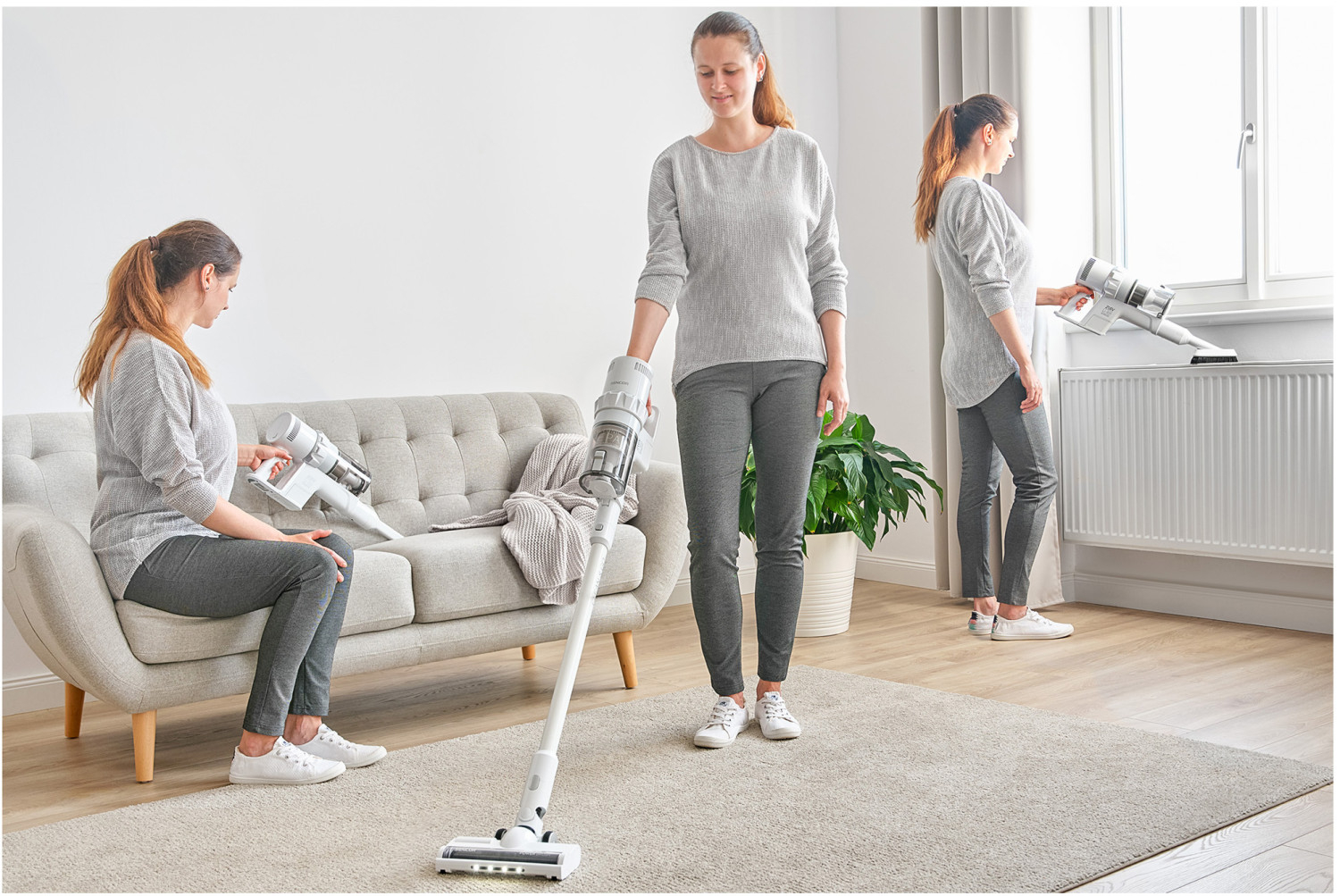 Predstavenie tyčového vysávača SVC 7522WH 2 v 1