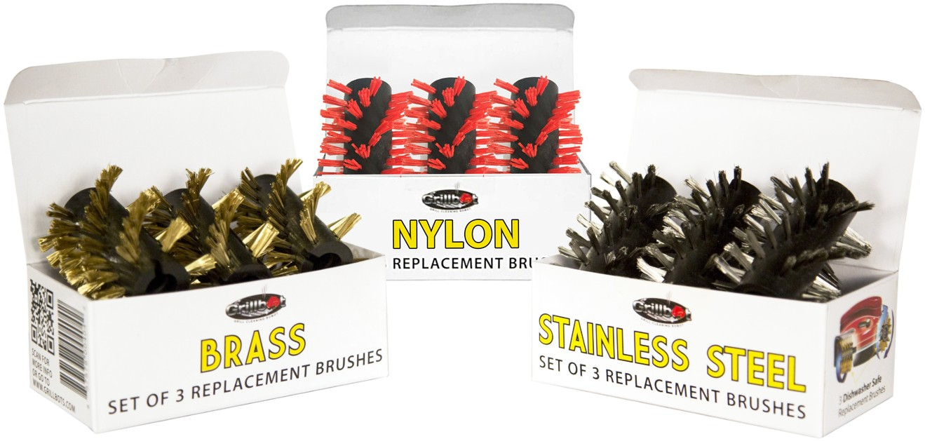 Tri typy čistiacich kefiek