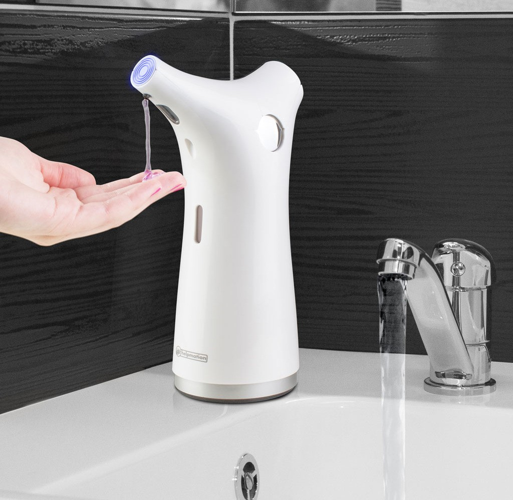 Predstavenie bezdotykového dávkovača mydla - Helpmation 220 ml (V-476) biely